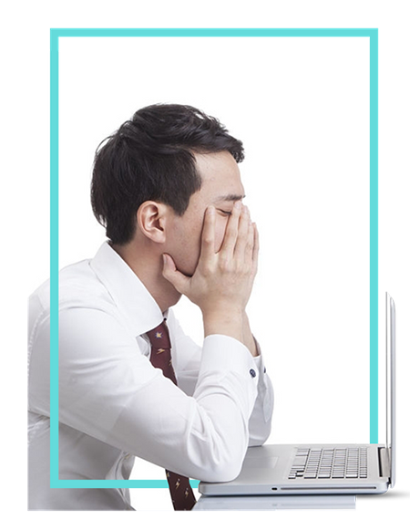 Stressed business person